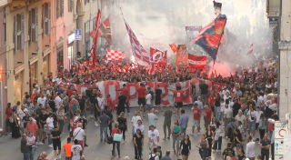 Crac Ancona Calcio, in duemila per le vie del centro: "Giornata dell’orgoglio dorico"